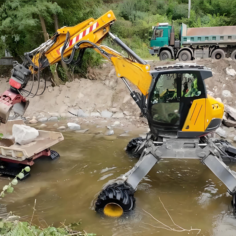 步履式搶險救災(zāi)挖掘機(機器人)